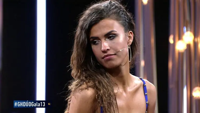 La pamplonesa Sofía Suescun en el plató de GH DÚO después de ser expulsada por segunda vez del reality show TELECINCO
