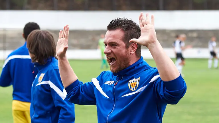 Derbi navarro entre el Tudelano y el Izarra. MIGUEL OSÉS 36