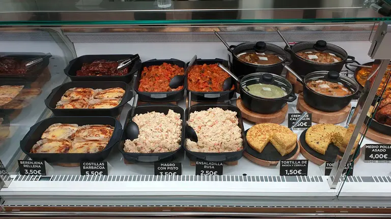 Un mostrador de Mercadona con su nueva sección 'Listo para comer'. EE