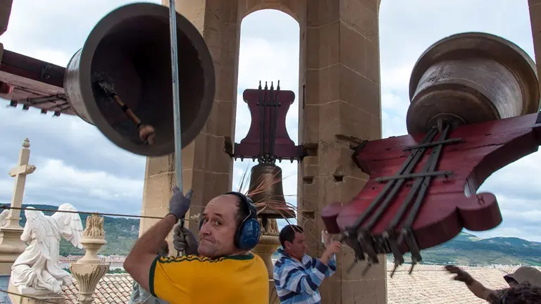 Imagen de los campaneros que serán homenajeados en la cuarta misa de San Fermín Foto PARROQUIA SAN LORENZO 1