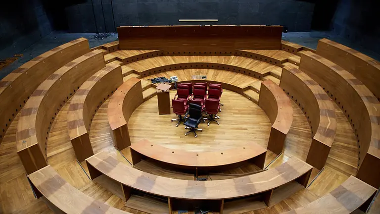 La presidenta del Parlamento de Navarra, Ainhoa Aznárez, realiza balance de la IX Legislatura (16). IÑIGO ALZUGARAY