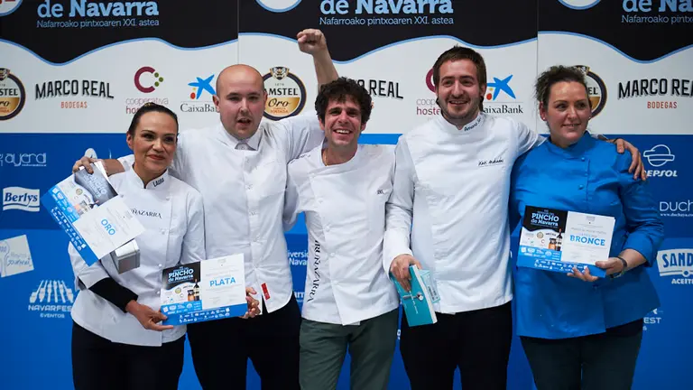 Ganadores de la 21 Semana del Pincho. PABLO LASAOSA