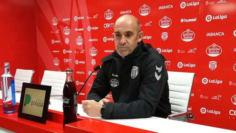 Alberto Monteagudo en rueda de prensa. @CDeportivoLugo.