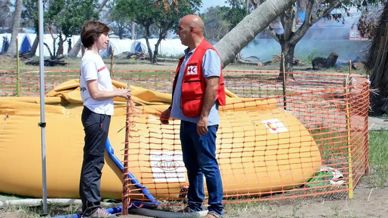Los navarros Laura Martínez y Antonio Carabante, en Mozambique CEDIDA