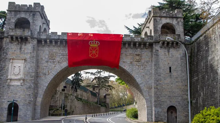 Banderazo en Pamplona CEDIDA
