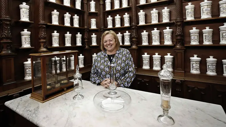 La presidenta del Consejo Superior de Investigaciones Científicas (CSIC), Rosa Menéndez, en Pamplona. EFE