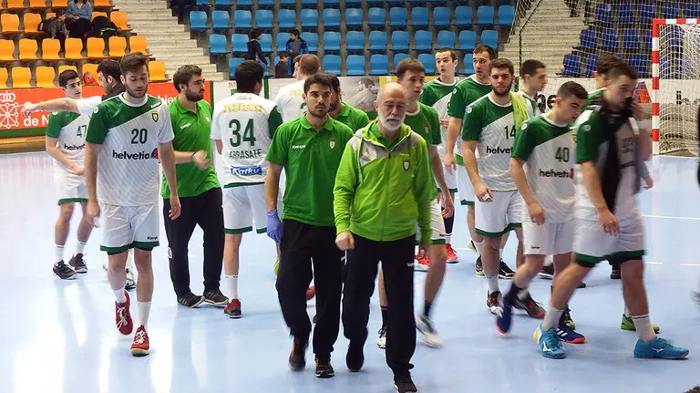 El Anaitasuna B en un tiempo muerto