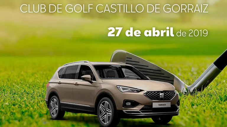 Cartel del torneo de Golf en Gorraiz.