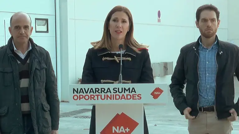 Intervención de Ruth Goñi, de Navarra Suma, en la empresa Pan Barcos de Peralta