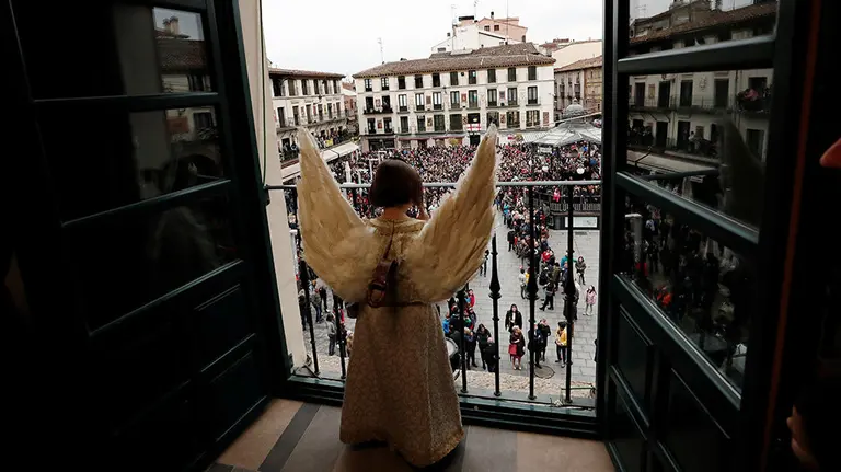 Bajada del Ángel en Tudela EFE (3)