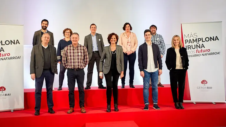 Presentación de la lista de Geroa Bai al Ayuntamiento de Pamplona (04). IÑIGO ALZUGARAY