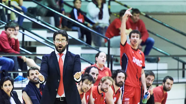 Xabi Jiménez, Basket Navarra se enfrenta a Baloncesto Azuqueca en Pamplona. PABLO LASAOSA 17