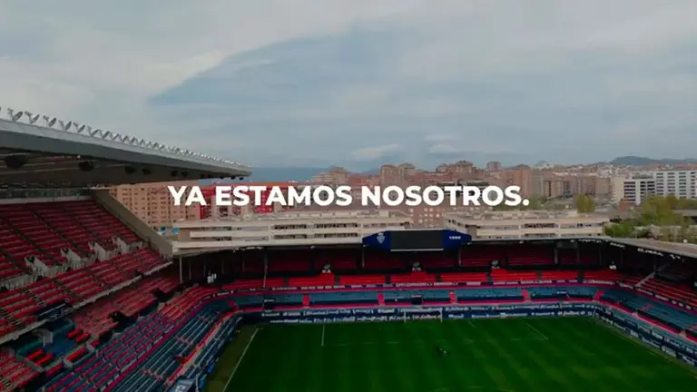 Imagen del vídeo viral sobre Osasuna CEDIDA