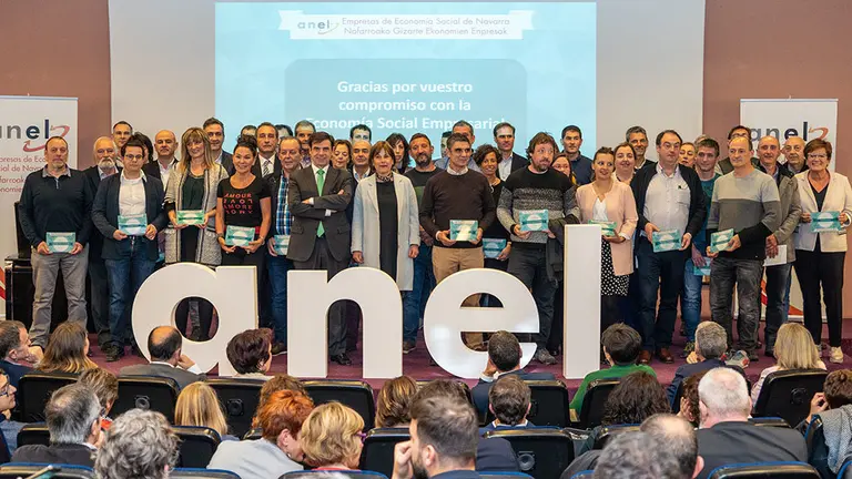 Foto de familia de la asamblea anual de ANEL en Pamplona IMAGEN CEDIDA