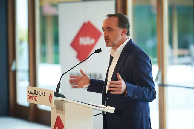 Javier Esparza presenta su candidatura al Parlamento de Navarra. PABLO LASAOSA 4