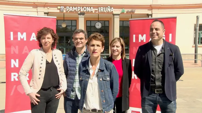 La candidata socialista a la Presidencia del Gobierno de Navarra, María Chivite CEDIDA