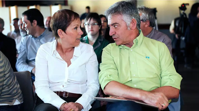 Uxue Barkos y Koldo Martínez en una imagen de archivo ARCHIVO