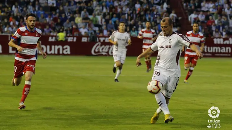 Partido entre el Albacete y el Granada en el estadio Carlos Belmonte LALIGA 123