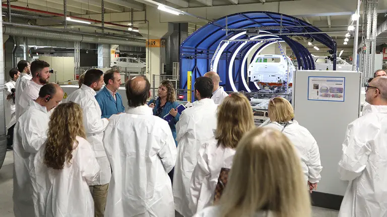 Volkswagen Navarra presenta en la fábrica de Landaben y la cadena de montaje el nuevo todocamino T-Cross y su modo de fabricación Foto GRUPO VOLKSWAGEN 1