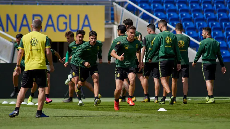Entrenamiento de la UD Las Palmas. @UDLP_Oficial.