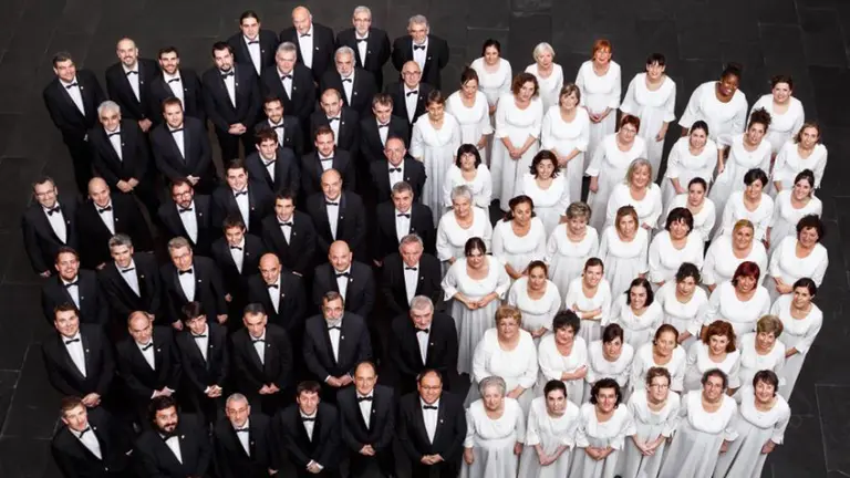 Imagen del Orfeón Pamplonés en el Baluarte CEDIDA