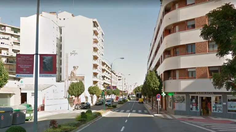 Avenida de Zaragoza, en Tudela. ARCHIVO