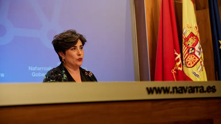 Mar..a Solana informa de los principales asuntos tratados en la sesi..n de Gobierno de Navarra. I..IGO ALZUGARAY