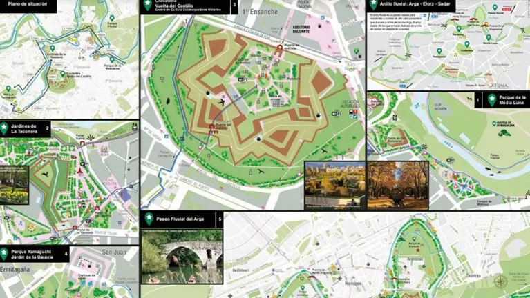 Imagen del plano de Pamplona renovado AYUNTAMIENTO DE PAMPLONA
