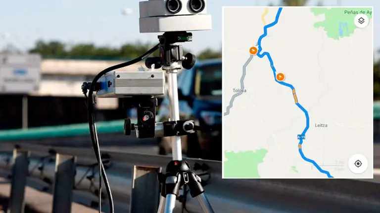 Un radar en una carretera. ARCHIVO