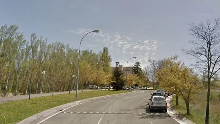 Carretera junto a Donapea donde tuvo lugar el accidente en el que ha muerto un hombre