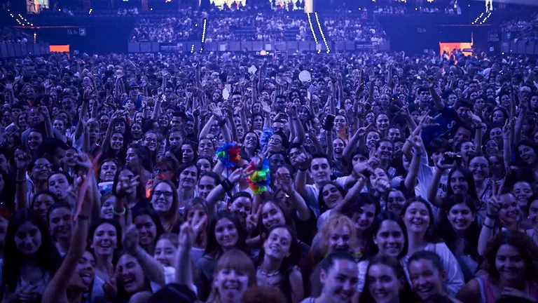 Pablo Alborán en el Navarra Arena de Pamplona con su gira &#39;Prometo&#39;. MIGUEL OSES
