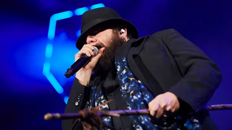 Los grupos navarros El Desván, Bocanada y Marea en concierto en la Ciudadela de Pamplona. PABLO LASAOSA 27