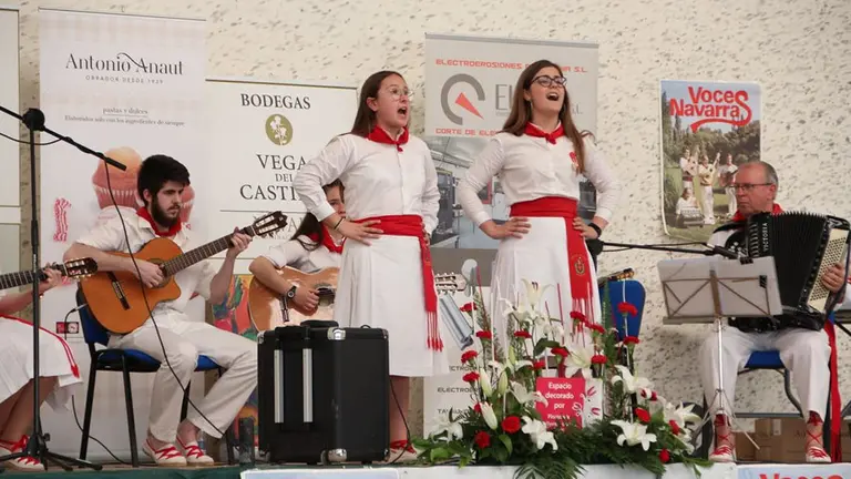 Imágenes de algunos participantes en el quinto certamen de jotas San Ramón Nonato en Pitillas, que ha alcanzado récord de participación IMÁGENES CEDIDAS2