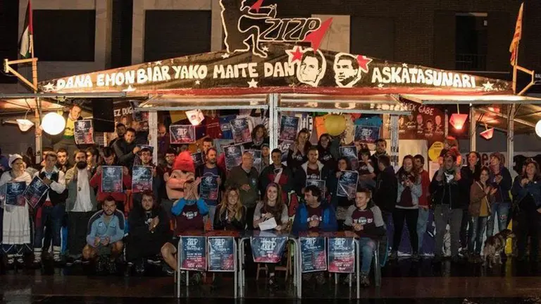 Acto en Galdácano a favor de los presos de ETA CEDIDA