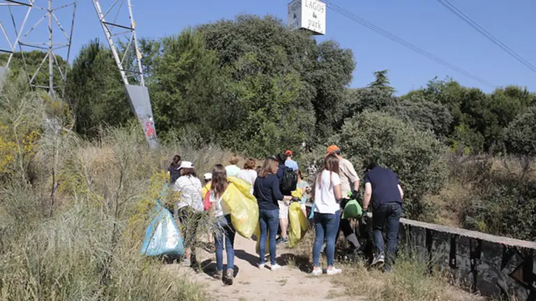 Imagen de una de las recogidas de basura de Libera. CEDIDA