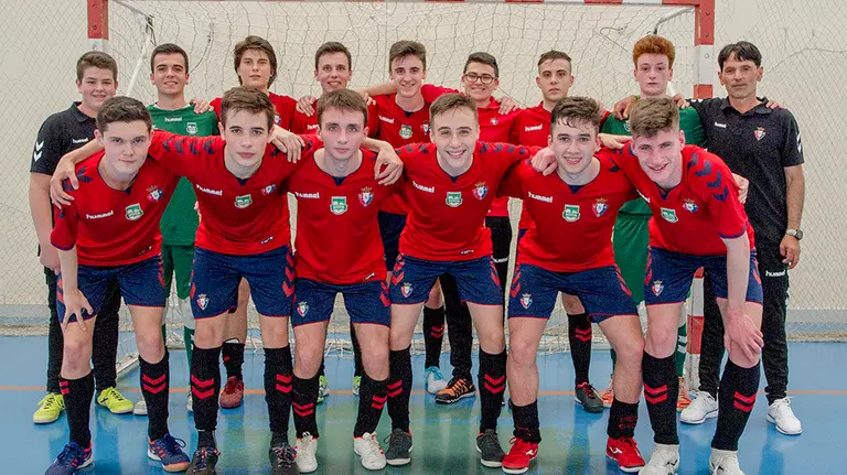 Equipo juvenil de Osasuna Xota clasificado para la fase final de la Copa de España. Cedida.