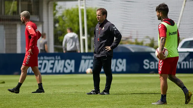 ..ltimo entrenamiento de Osasuna en las instalaciones de Tajonar antes del final de la temporada. I..IGO ALZUGARAY
