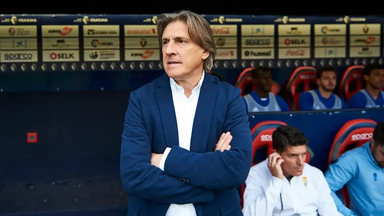 Partido correspondiente a la jornada 42 entre Osasuna y Real Oviedo en el estadio El Sadar. MIGUEL OSES