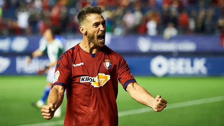 Xisco. Partido correspondiente a la jornada 42 entre Osasuna y Real Oviedo en el estadio El Sadar. MIGUEL OSES