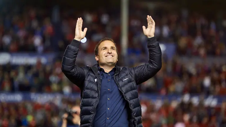 Partido correspondiente a la jornada 42 entre Osasuna y Real Oviedo en el estadio El Sadar. MIGUEL OSES