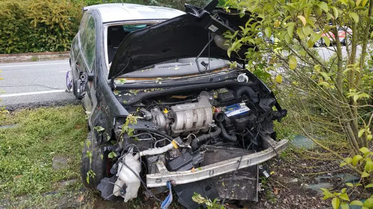 Accidente de tráfico en la autovía de la Barranca POLICÍA FORAL