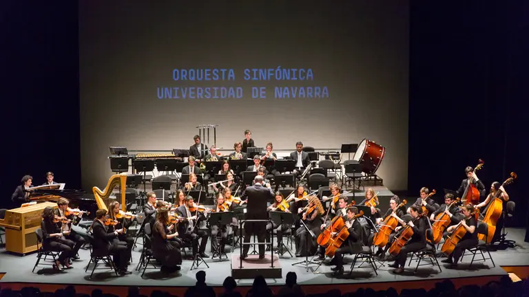 Uno de los conciertos de la Orquesta Sinfónica de la Universidad de Navarra. CEDIDA