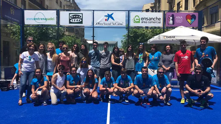 Los ganadores del IV Torneo Pádel ANA celebrado en 2018. ANA