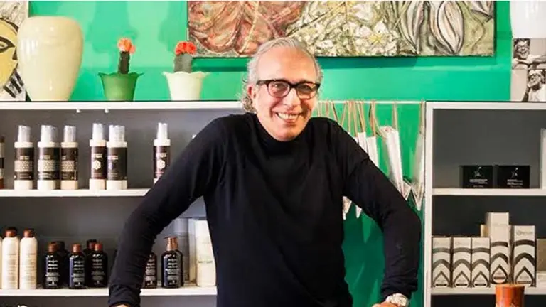 El peluquero pamplonés Javier Laspalas en una foto de archivo. CEDIDA