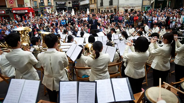Inauguraci..n del Festival de bandas con motivo del centenario de La Pamplonesa con varias actuaciones. MIGUEL OS..S