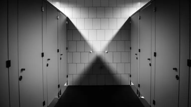 Un pasillo de baños públicos ARCHIVO