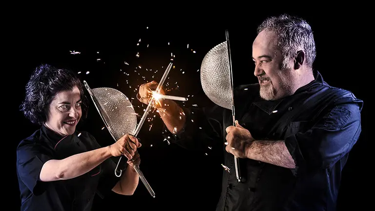 Izaskun y Martin Iturri-Beti Jai en el retrato publicado este miércoles. CEDIDA