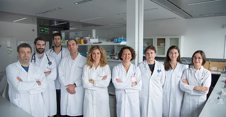 Profesionales de la Unidad de Inmunomodulación y Oncología Médica en Navarrabiomed. CEDIDA