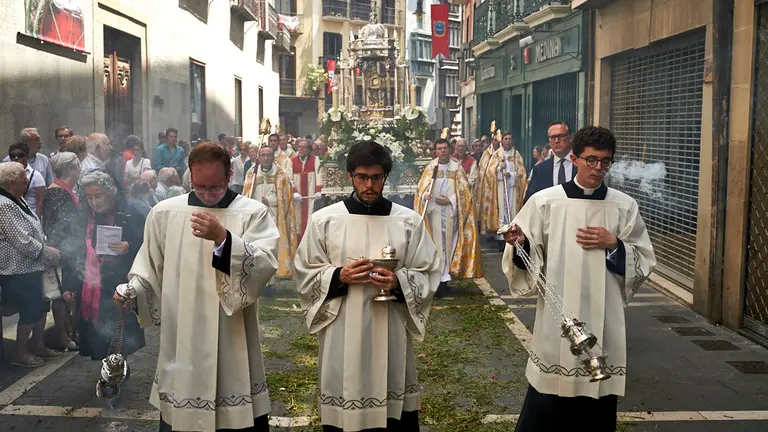 Procesión del Corpus Crhisti por las calles de Pamplona. MIGUEL OSÉS