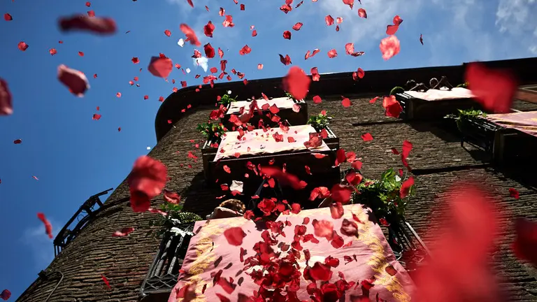Procesión del Corpus Crhisti por las calles de Pamplona. MIGUEL OSÉS